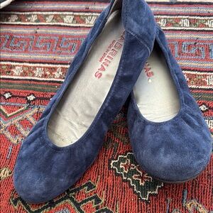 Women's Blue Suede Shoes